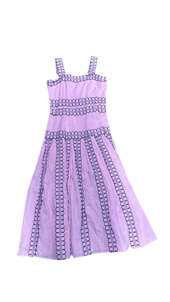 Medium Never A Wallflower Pink and Blue Dress