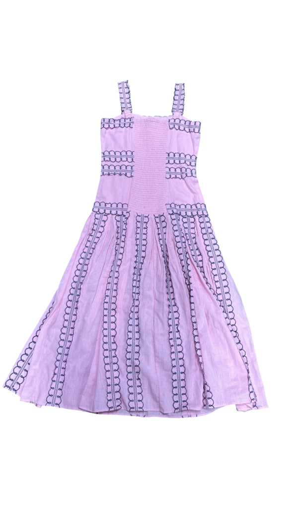 Medium Never A Wallflower Pink and Blue Dress