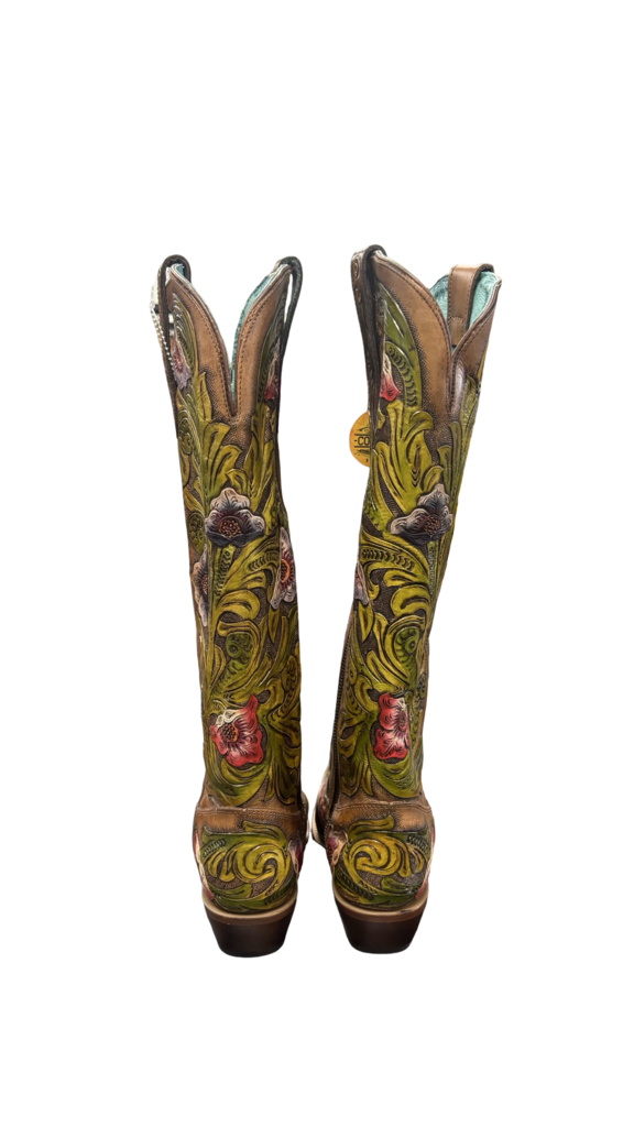 Size 7.5 Corral Women's Floral Embroidered Cowboy Boots