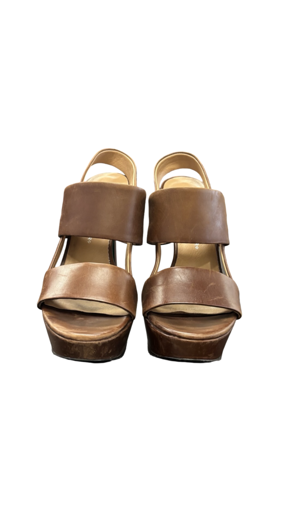 Size 8 Lisa for Donald J Pliner Brown Platform Heels