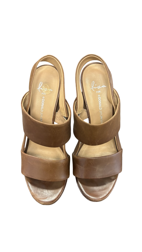 Size 8 Lisa for Donald J Pliner Brown Platform Heels