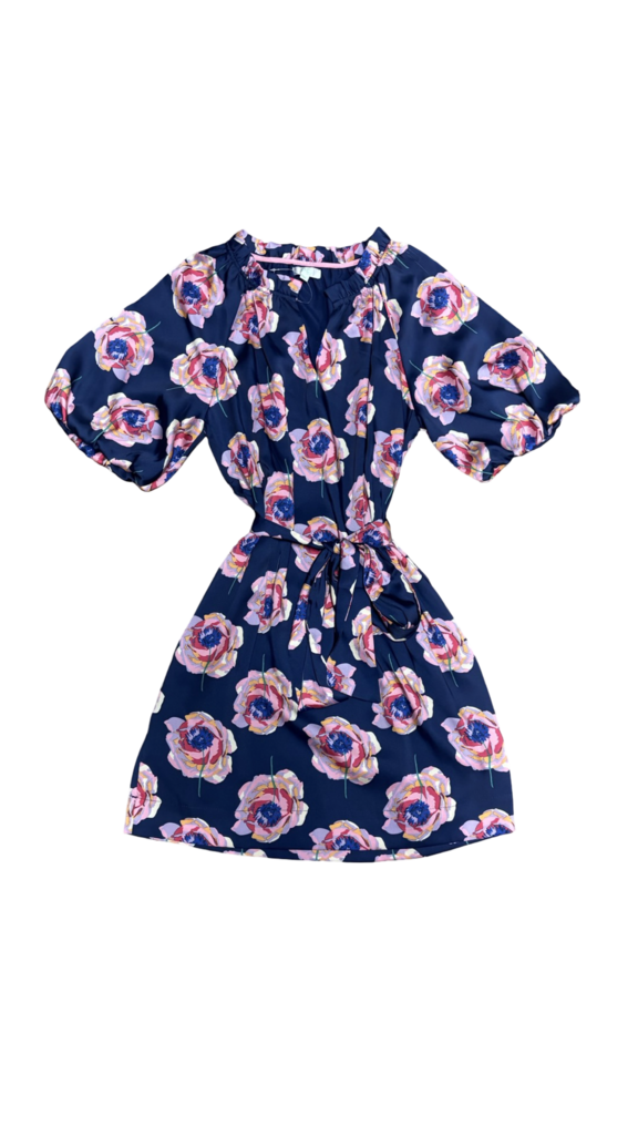 Medium JADE Floral Print Dress with Belt