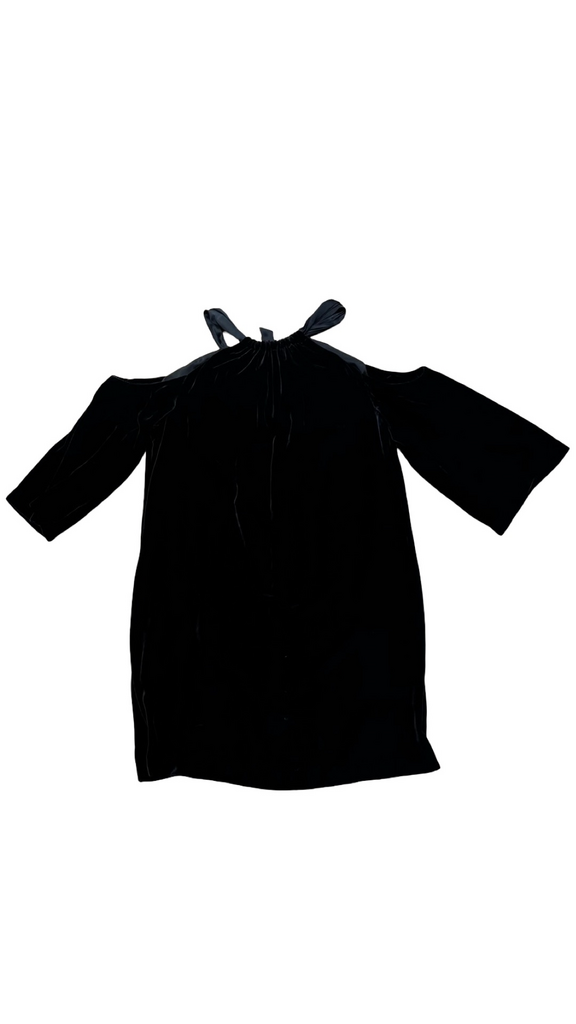 Size 10 Trina Turk Black Off-Shoulder Dress
