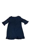 Size 10 CeCe Navy Blue Ruffled Hem Dress
