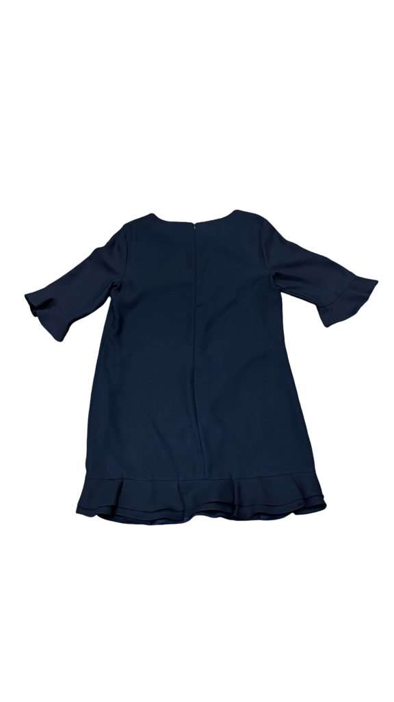 Size 10 CeCe Navy Blue Ruffled Hem Dress