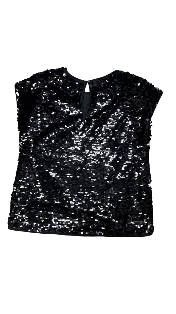 Medium Halogen Black Sequin Top