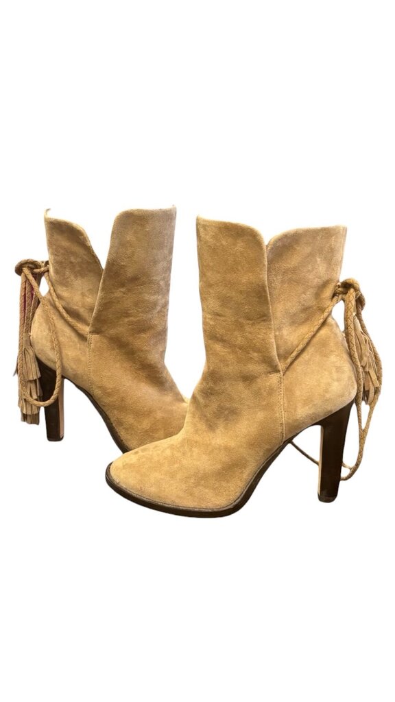 Size 37.5 Joie Suede Leather High Heel Boots