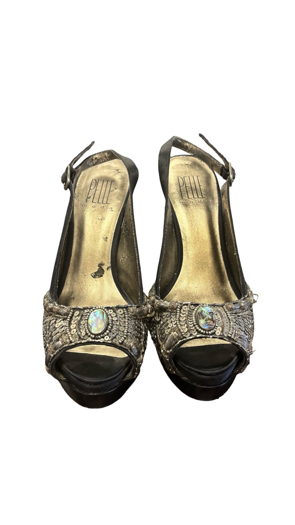 Size 8- Pelle Moda Women's Slingback Heels