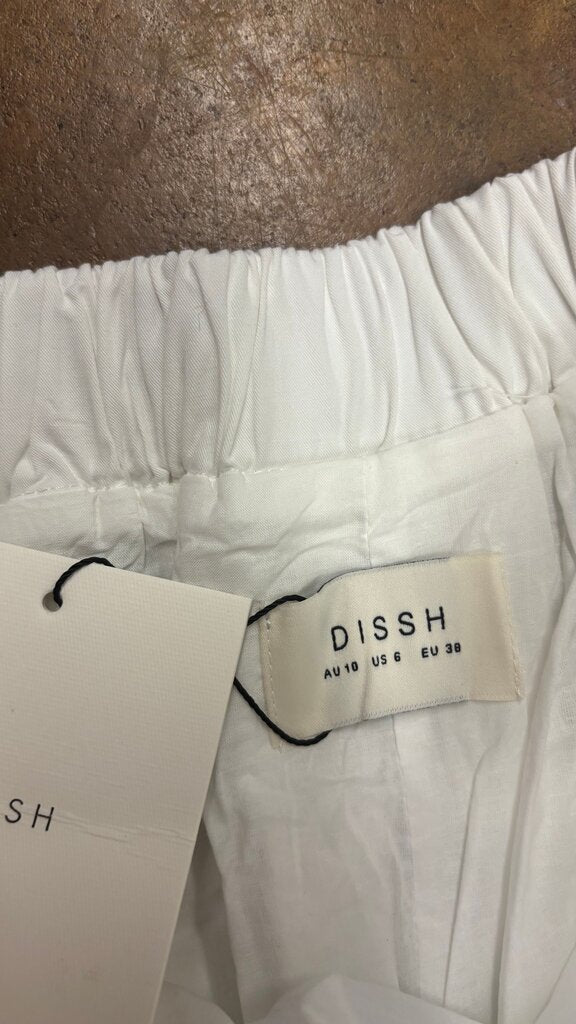 Size 10- DISSH White Maxi Skirt