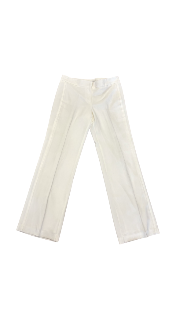 Size 6 Trina Turk Women's White Flared Pants
