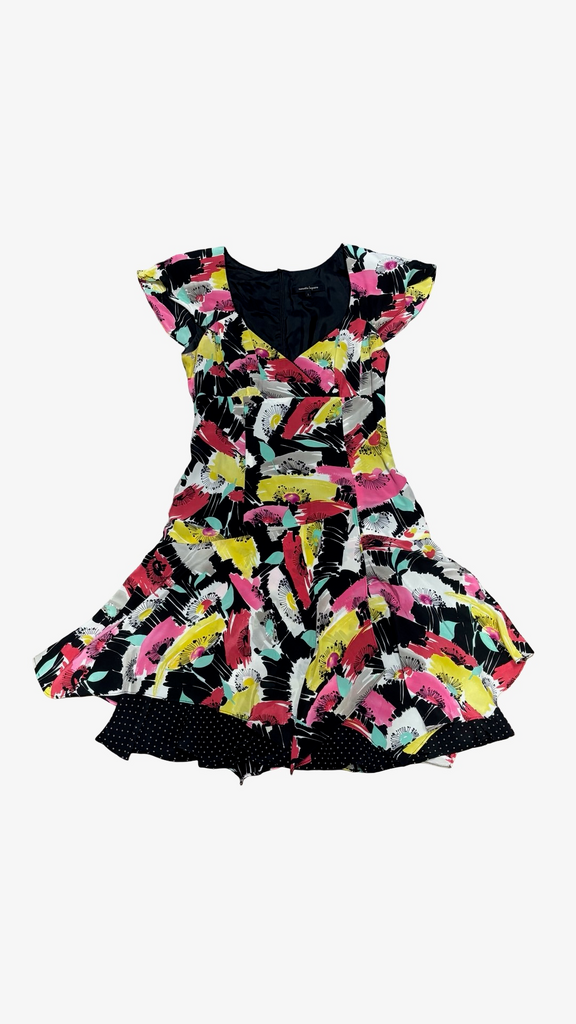 Size 2 Nanette Lepore Colorful Floral Dress