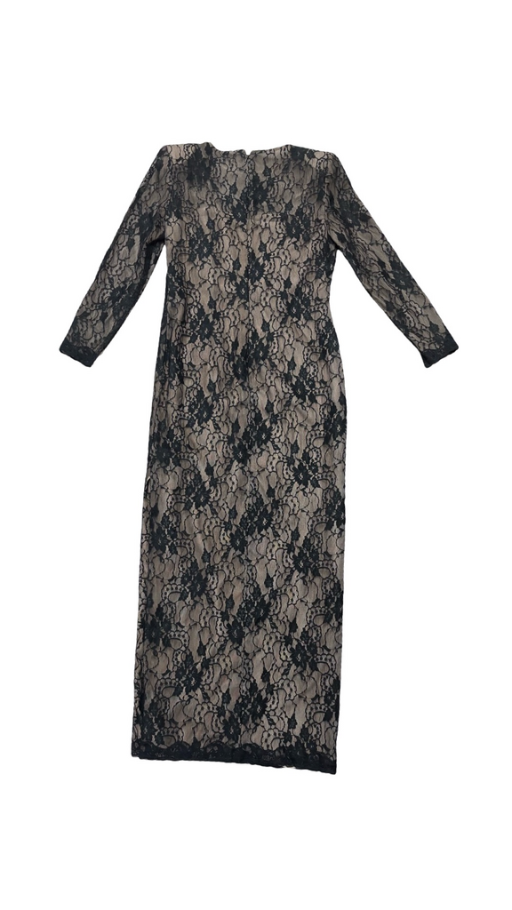 Size 8 Victor Costa Black Lace Dress