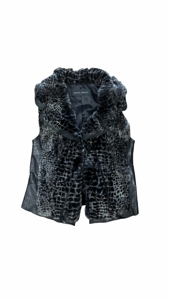 S- Dana Stein Women's Faux Fur Vest