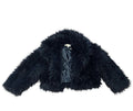 Size XS Michael Kors Black Faux Fur Jacket