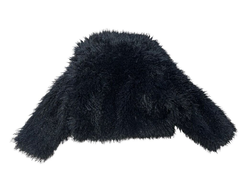 Size XS Michael Kors Black Faux Fur Jacket