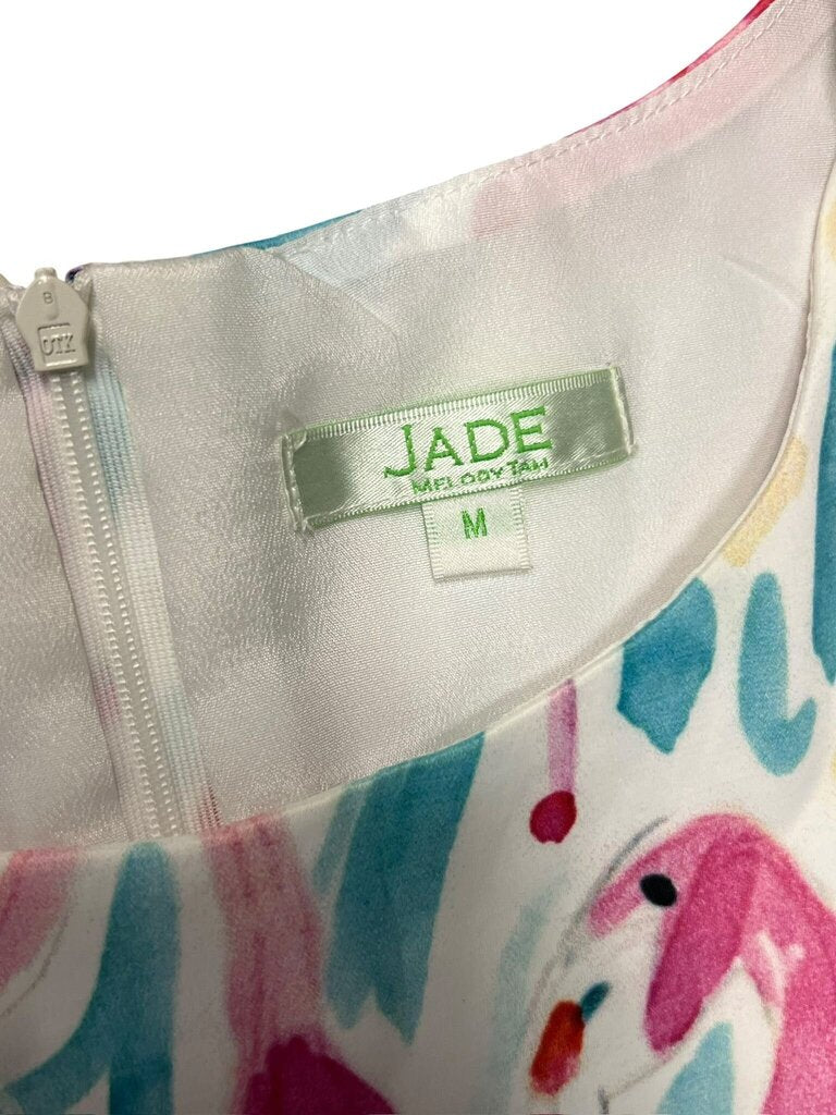 Medium “Jade” Flamingo Print Dress