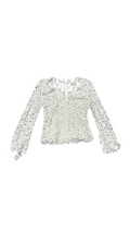 Size 6 Chetta B Women's Lace Long Sleeve Top
