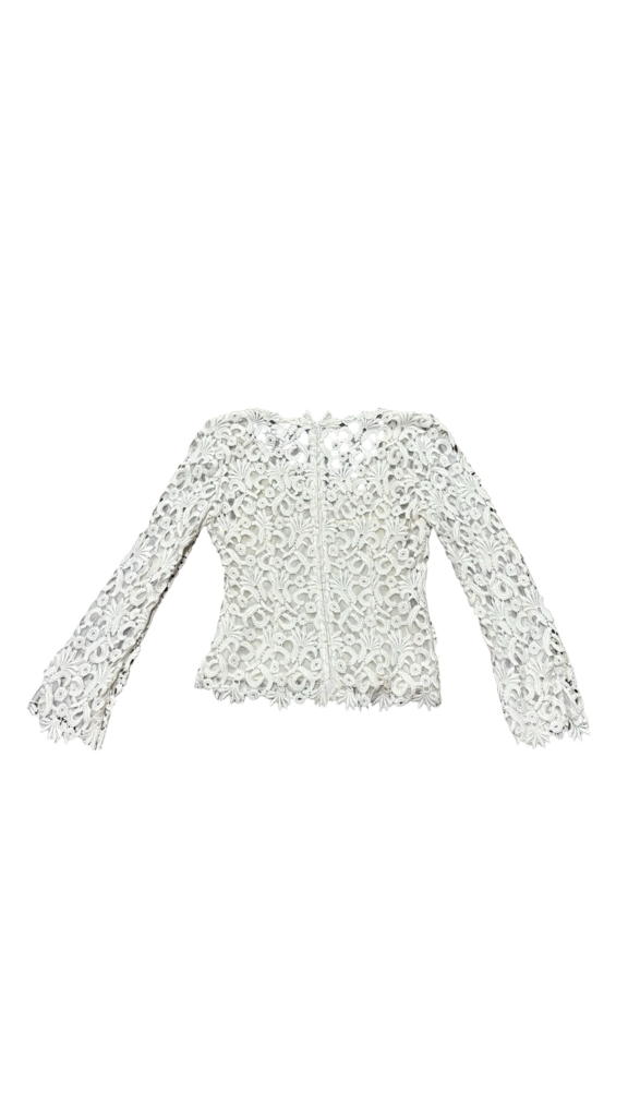Size 6 Chetta B Women's Lace Long Sleeve Top