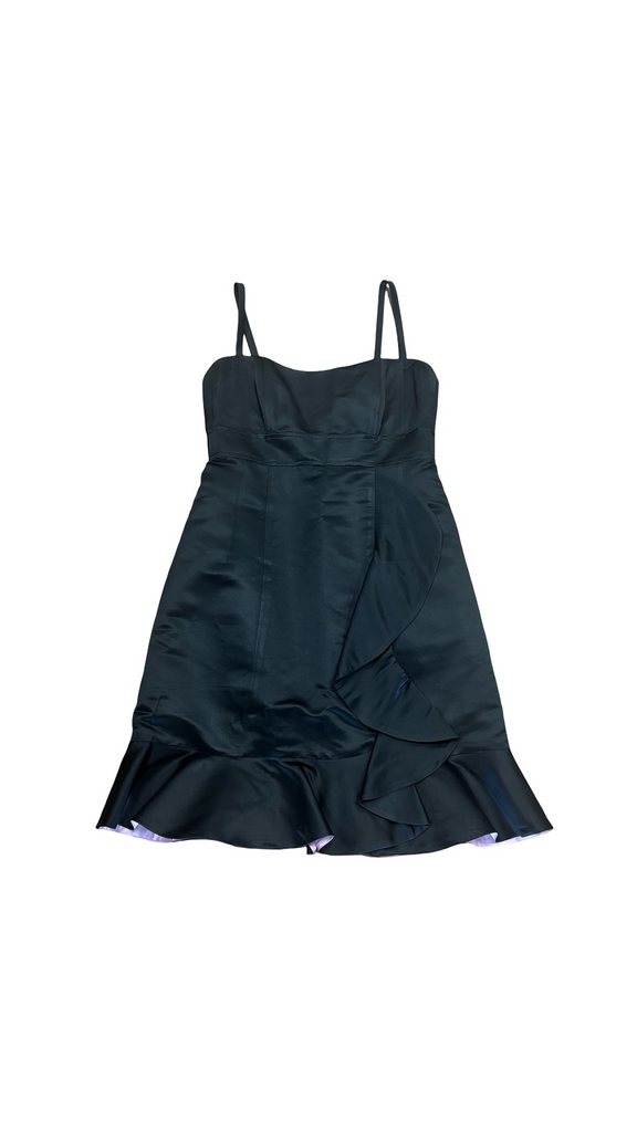 Size 6 Nanette Lepore Black Ruffled Dress