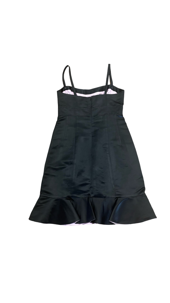 Size 6 Nanette Lepore Black Ruffled Dress