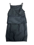 Size 12 Chado By Ralph Rucci Black Spaghetti Strap Dress