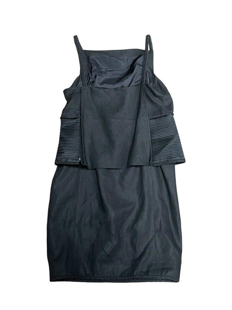 Size 12 Chado By Ralph Rucci Black Spaghetti Strap Dress