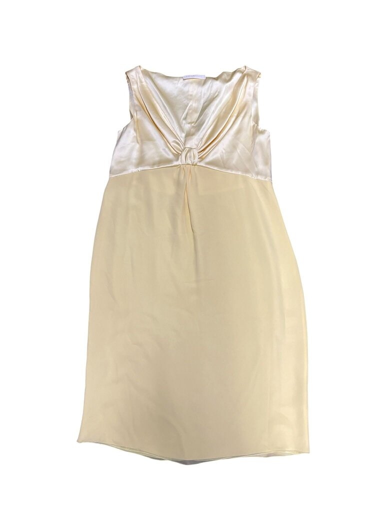 Size 12 Valentino Women’s Yellow Silk Dress