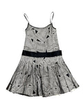 Size 42 Chanel Black and White Mesh Dress