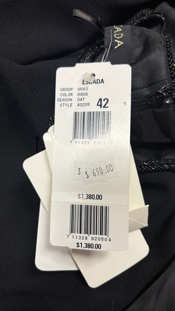 Size 42 Escada Black Dress