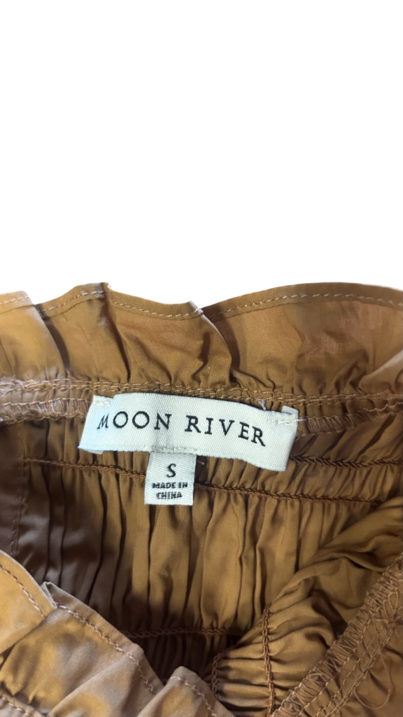 Small Moon River Brown Smocked Maxi Dress
