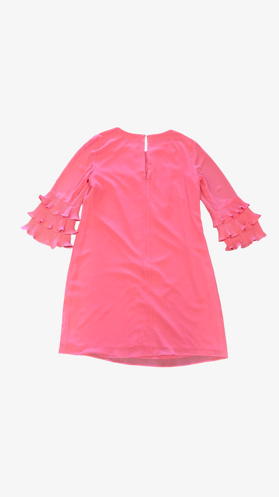 Size 8 Vince Camuto Pink Dress with Ruffled Sleeves