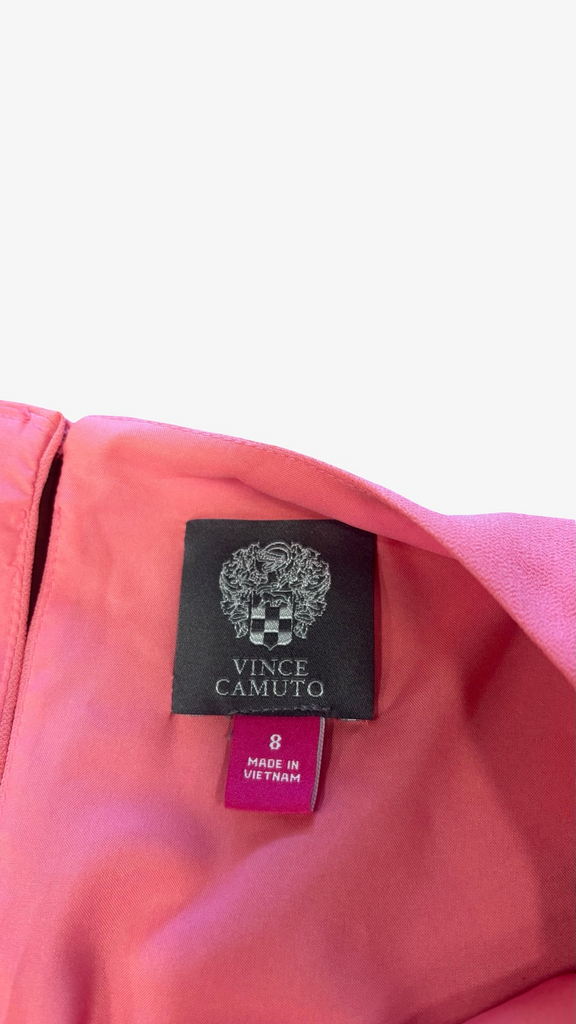 Size 8 Vince Camuto Pink Dress with Ruffled Sleeves