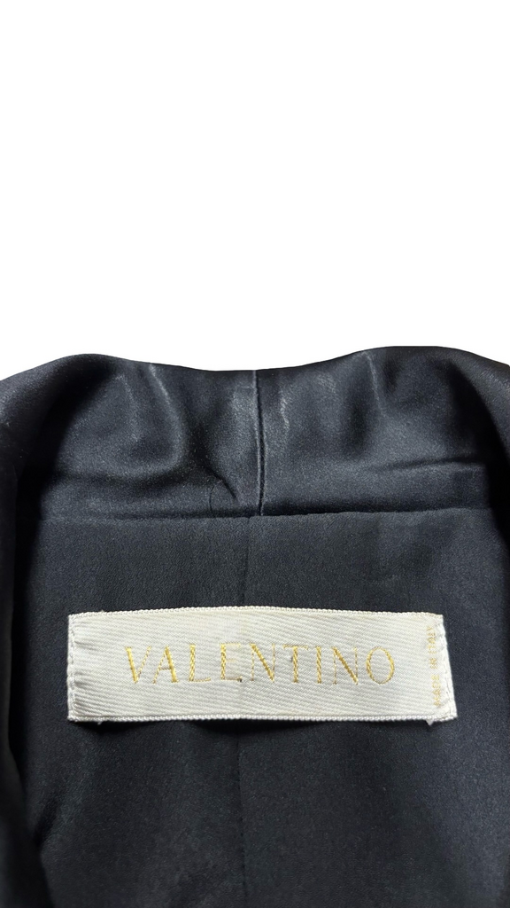 Size 8 Valentino Women's Black Ruffled Jacket
