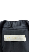 Size 8 Valentino Women's Black Ruffled Jacket