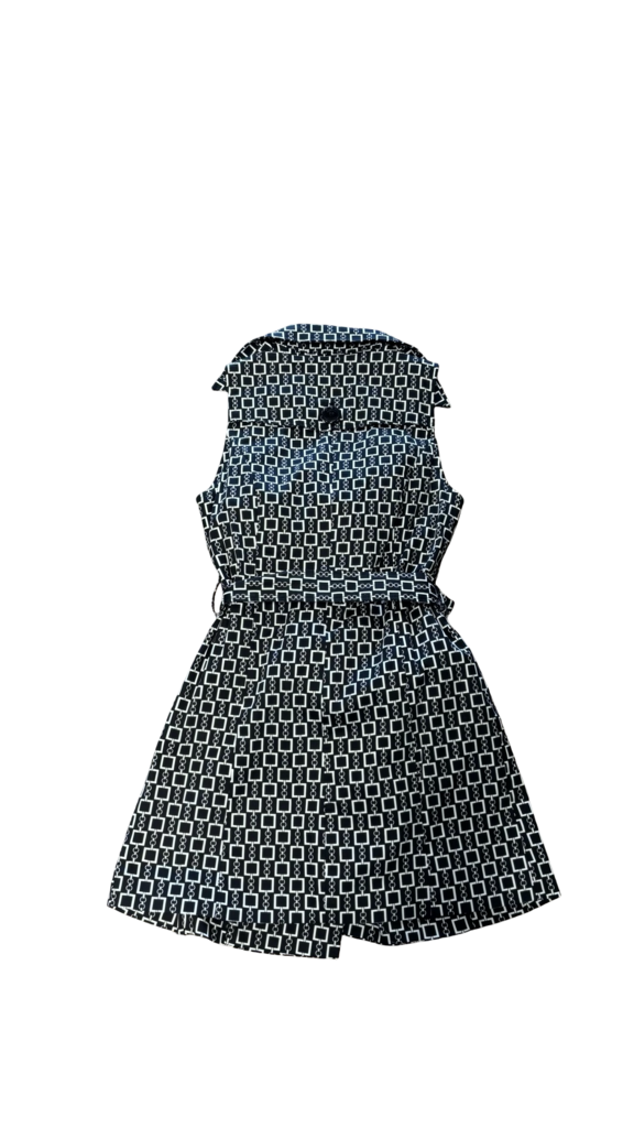 Medium Vertigo Paris Black and White Patterned Dress