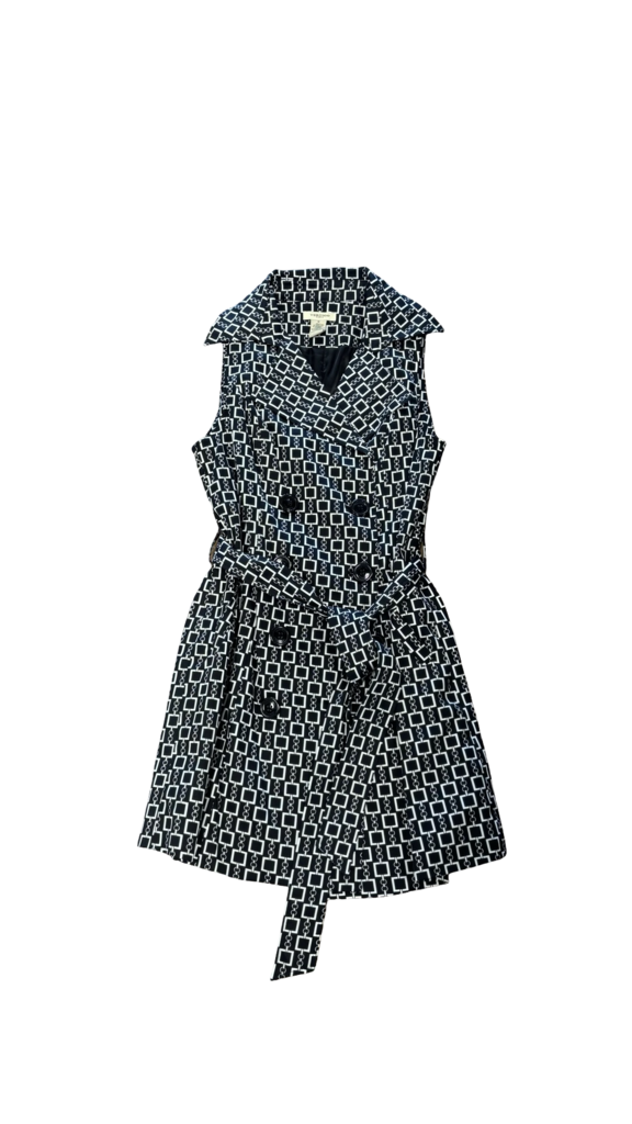 Medium Vertigo Paris Black and White Patterned Dress