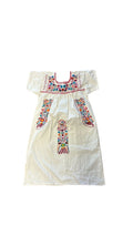 Embroidered White Dress