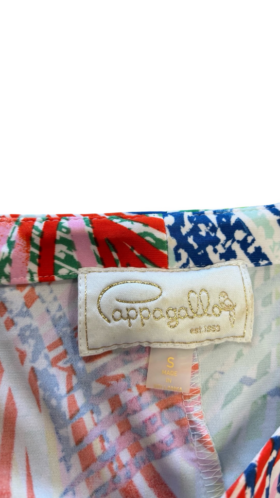 Small Pappagallo Colorful Tropical Print Dress