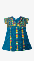 One Size Fits All Colorful Embroidered Bohemian Dress