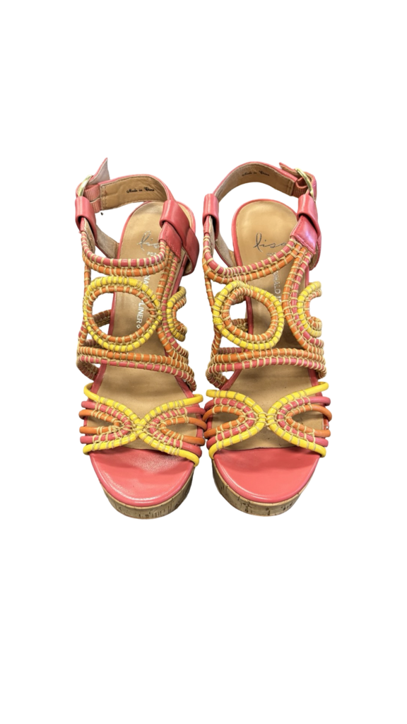 Size 7.5 Lisa For Donald J. Pliner Colorful High Heel Sandals