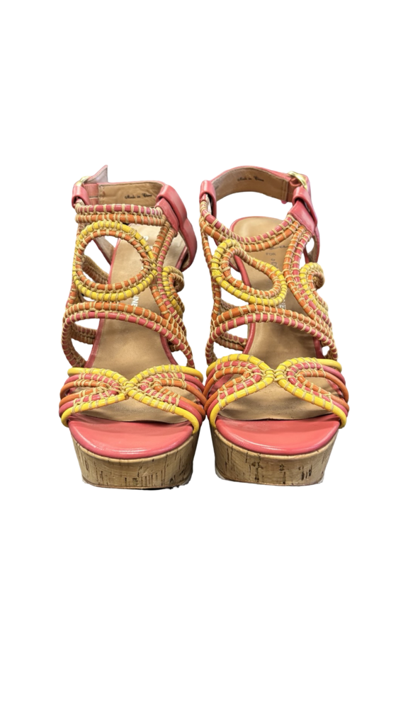 Size 7.5 Lisa For Donald J. Pliner Colorful High Heel Sandals