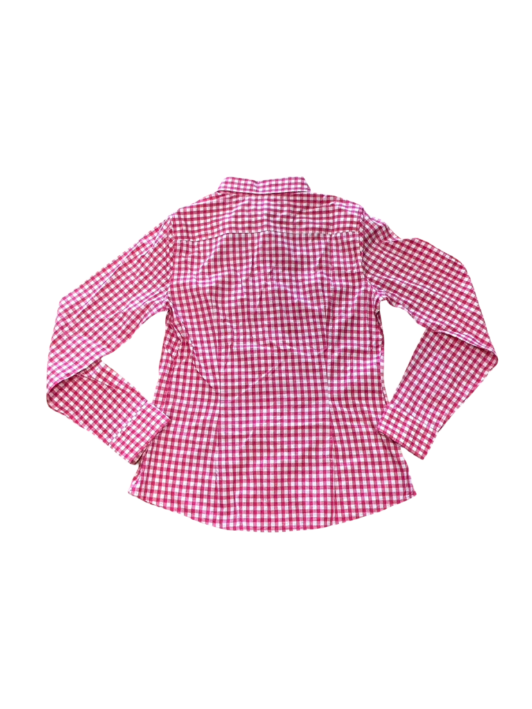 Size 10 Banana Republic Pink Gingham Button-Up Shirt