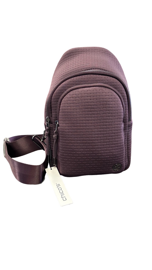 Chico's Purple Quilted Crossbody Bag