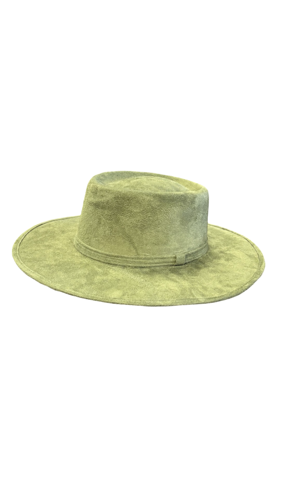 Olive Green Wide Brim Hat