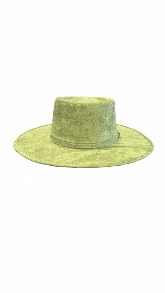 Olive Green Wide Brim Hat
