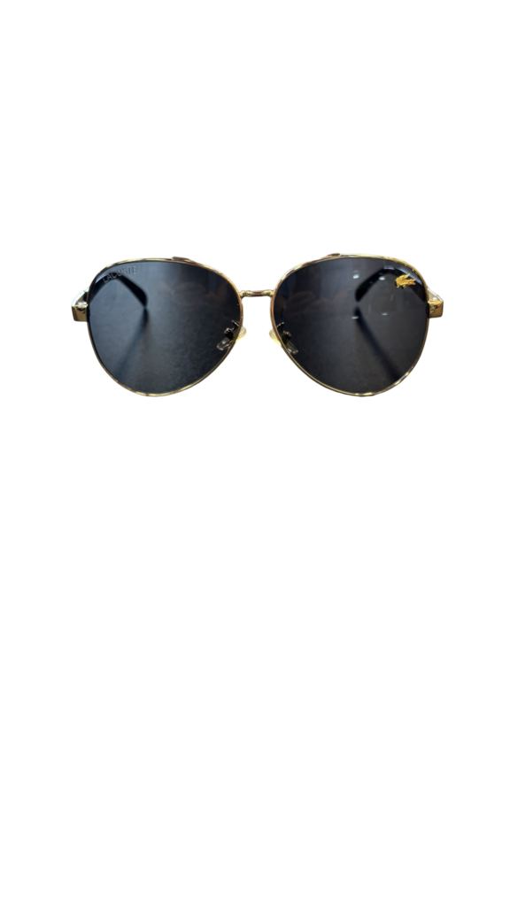 Lacoste Gold and Black Sunglasses