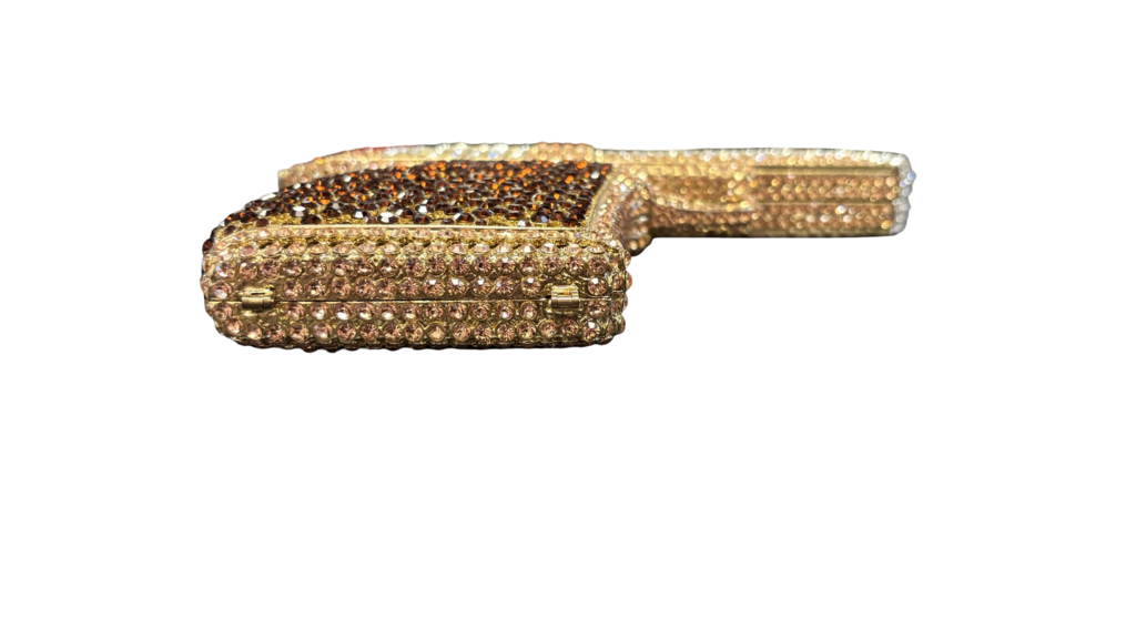 Rhinestone Pistol Clutch