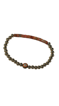 Colorful Beaded Bracelet with Eye Pendant