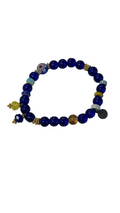 Beaded Blue and yellow Bracelet