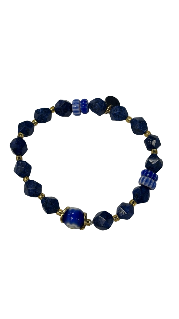 Blue Beaded Bracelet